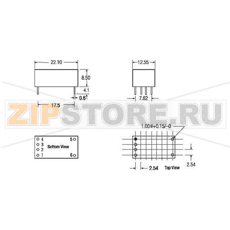 Адаптор питания 36 В/DC, 500 мА Recom RCD-24-0.50 