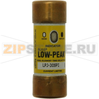Предохранитель, 30 A, AC 600 В, DC 300 В, 300 кА, 21x57 мм, J, UL, с задержкой Eaton LOW PEAK CLA