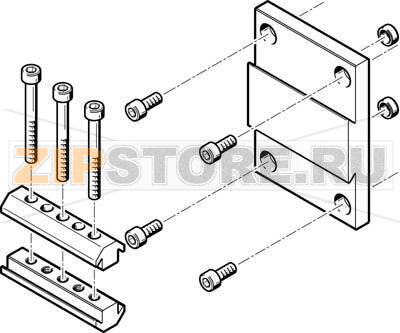 Комплект переходников Festo DHAA-D-L-32-H2 