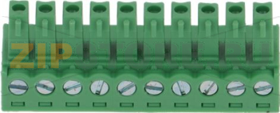 TERMINAL BLOCK 10-POLES PITCH 3.81 
