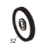 Gear, 75T, black Godex EZ-1305