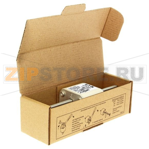 Предохранитель, 400 A, AC 690 В, size 1, 53x69x136 мм, aR, IEC UL Eaton FUSE 400A 690V 1FU/115 