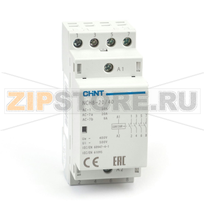 Контактор модульный 20 А, 220-230 В, 50 Гц Chint NCH8-20/40 