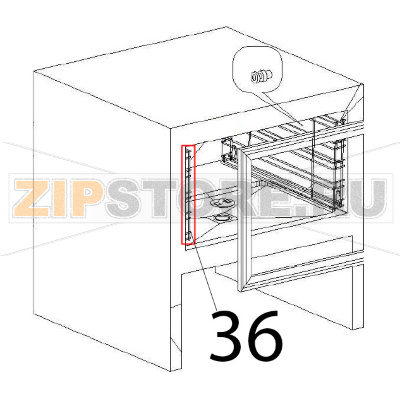 Rack LH Angelo Po DA51 Rack LH Angelo Po DA51Запчасть на деталировке под номером: 36
