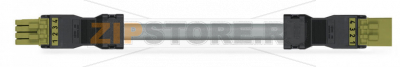 pre-assembled interconnecting cable; Eca; Socket/plug; 4-pole; Cod. B; Control cable 4 x 1.5 mm; 1 m; 1,50 mm; light green Wago 891-8994/006-105 Protected against mismating and maintenance-freeLow profile with 4.4 mm pole spacingComponents can be clearly printed on and color-coded to meet custom requirements....
