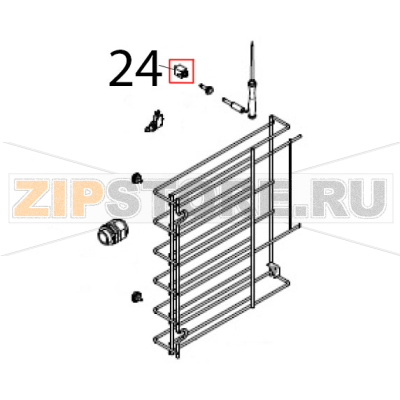 Connettore sonda a cuore Piron PF1006_PI1 Connettore sonda a cuore Piron PF1006_PI1Запчасть на деталировке под номером: 24