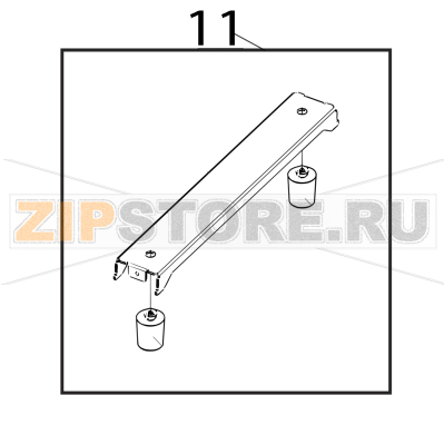 Supply holder base ass&#039;y Toshiba TEC B-852-TS22-QP-R Supply holder base ass'y Toshiba TEC B-852-TS22-QP-RЗапчасть на деталировке под номером: 11