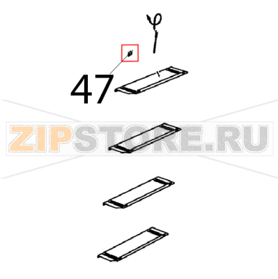 Piastrina forata supp sonda AL CU Unox XVC 1005EP Piastrina forata supp sonda AL CU Unox XVC 1005EPЗапчасть на деталировке под номером: 47
