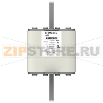 Предохранитель, 700 A, AC 1250 В, 100 кА, size 3, 76x76x155 мм, aR, IEC Eaton FUSE 700A 1250V 3 