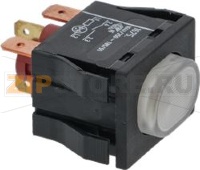 БЕЛЫЙ МОНОПОЛЮСНЫЙ КНОПОЧНЫЙ ПЕРЕКЛЮЧАТЕЛЬ, 16 А, 250 В