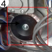 Toroidal transformer for display card Zanolli Synthesis 12/80 VE