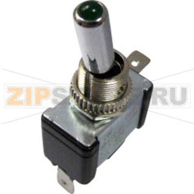 Тумблер автомобильный 12 В/DC, 20 А, 1 x выкл/вкл, зеленый TRU Components TC-R13-404-SQ 