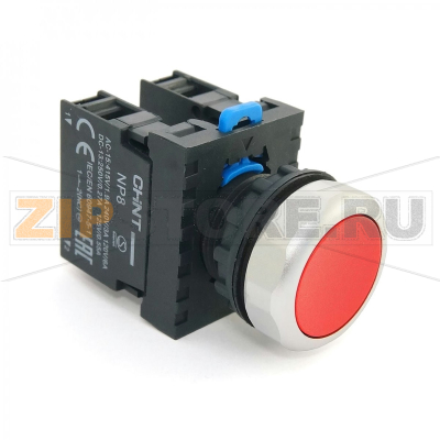 Кнопка управления 24 В, 1НЗ, IP65, красная Chint NP8-01BND 