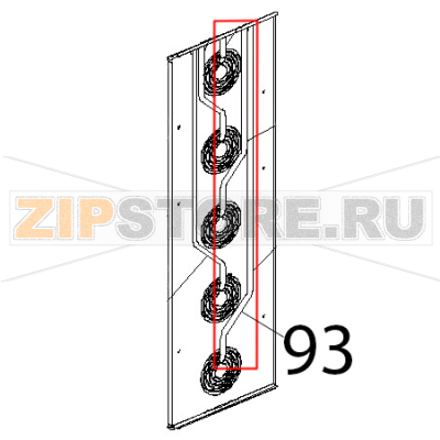 Tubo interno umidita secondo DX Unox XVC 1005P Tubo interno umidita secondo DX Unox XVC 1005PЗапчасть на деталировке под номером: 93