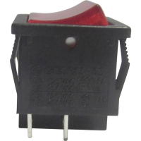 Переключатель клавишный 250 В/AC, 6 А, 1 x выкл/вкл TRU Components TC-R13-33B-02RT