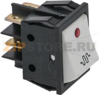 ПЕРЕКЛЮЧАТЕЛЬ ДВУХПОЛЮСНОЙ БЕЛЫЙ  16A 250V