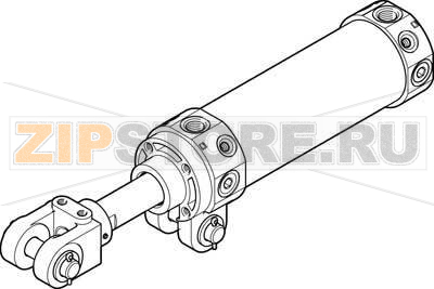Пневмоцилиндр на шарнирах Festo DWC-50-125-Y-AB-G 