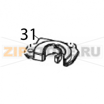 Ribbon stopper A Sato CT408LX TT Ribbon stopper A Sato CT408LX TTЗапчасть на деталировке под номером: 31Название запчасти на английском языке: Ribbon stopper A Sato CT408LX TT.