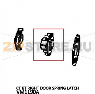 Ct Bt right door spring latch Unox XV 893 Ct Bt right door spring latch Unox XV 893Запчасть на деталировке под номером: 108Название запчасти на английском языке: Ct Bt right door spring latch Unox XV 893