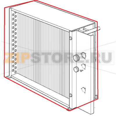 Luft Kondensator Scotsman MF 56 ASR     Luft Kondensator Scotsman MF 56 ASRЗапчасть на сборочном чертеже под номером: 1Название запчасти Scotsman на немецком языке: Luft Kondensator Scotsman MF 56 ASR