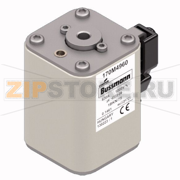 Предохранитель, 630 A, AC 1000 В, 125 кА, size 1, 52x69x74 мм, aR, IEC UL Eaton FUSE 630A 1000 