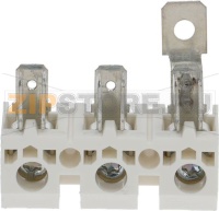 TERMINAL BLOCK WHITE 3-POLES