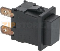 ПЕРЕКЛЮЧАТЕЛЬ ОДНОПОЛЮСНЫЙ КНОПОЧНЫЙ ЧЕРНЫЙ, 15 А, 250 В