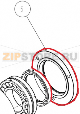 Flangia posteriore LM 14/18/23 Evolution RC 30/40 Imesa LM 23                    Flangia posteriore LM 14/18/23 Evolution RC 30/40 Imesa LM 23Запчасть на сборочном чертеже под номером: 5Название запчасти на итальянском языке: Flangia posteriore LM 14/18/23 Evolution RC 30/40 Imesa LM 23