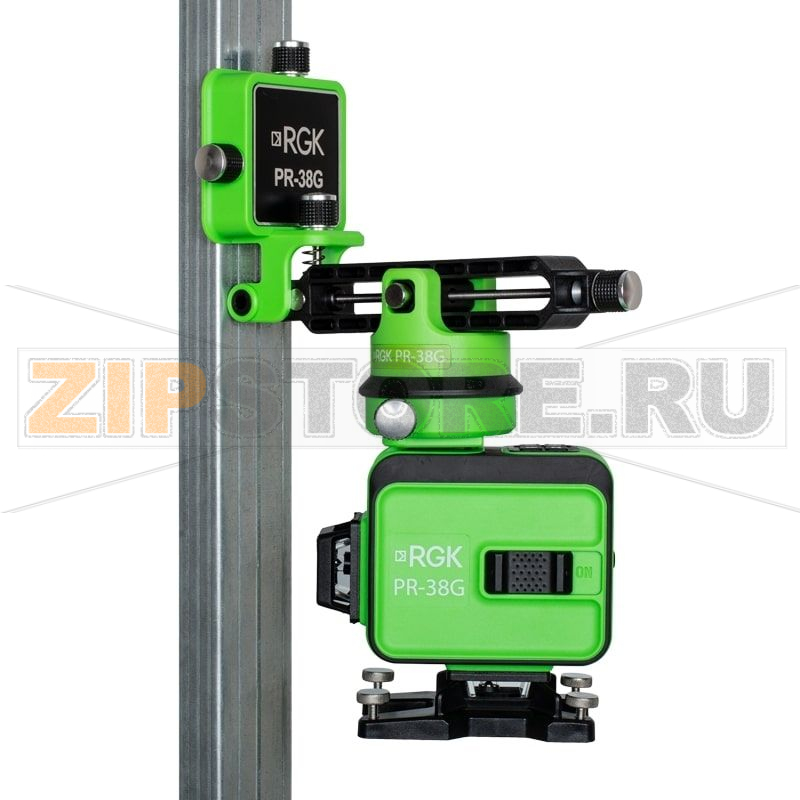 Комплект: уровень лазерный PR-38G, штанга-упор CG-2 RGK 778787 