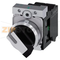 ПОВОРОТНЫЙ ПЕРЕКЛЮЧАТЕЛЬ С ВОЗМОЖНОСТЬЮ ПОДСВЕТКИ, 22MM, КРУГЛЫЙ, МЕТАЛЛИЧЕСКИЙ ГЛЯНЦЕВЫЙ, КОРОТКАЯ ЧЁРНАЯ РУКОЯТКА С БЕЛОЙ ВСТАВКОЙ, 2 КОММУТАЦИОННЫХ ПОЛОЖЕНИЯ O-I, С ФИКСАЦИЕЙ, УГОЛ ПЕРЕКЛЮЧЕНИЯ 90 ГРАД., 10:30Ч/13:30Ч, С ДЕРЖАТЕЛЕМ, 1NO, 1NC, ПРУЖИННЫЕ