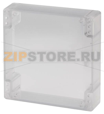 Крышка передняя прозрачная, 280.72x138x34.1 мм U 3 HP 49, IP 65 Bopla FD 3000 G 