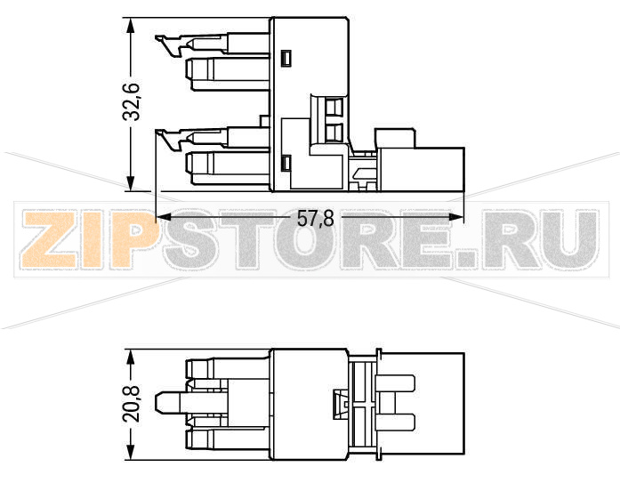 h-distribution connector; 4-pole; Cod. B; 1 input; 2 outputs; outputs on one side; 2 locking levers; pink Wago 890-1683 Protected against mismating and maintenance-freeLow profile with 4.4 mm pole spacingComponents can be clearly printed on and color-coded to meet custom requirements....