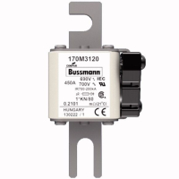 Предохранитель, 500 A, AC 690 В, 200 кА, DIN 1, 45x59x104 мм, aR, DIN, IEC Eaton FUSE 500A 690V