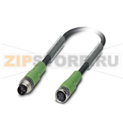 Кабель для датчика / исполнительного элемента Phoenix Contact SAC-3P-M 8MS/1,0-PUR/M 8FS 3-полюсн., PUR без галогенов, темно-серый RAL 7021, Штекеры прямое M8, к Гнездо прямое M8, Длина кабеля: 1 м.Минимальный заказ: 1 шт.Упаковка: 1 шт.