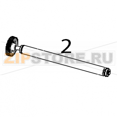 Platen roller TSC MH261T Platen roller TSC MH261TЗапчасть на деталировке под номером: 2