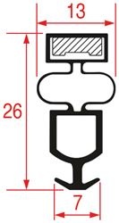GUARNIZIONE AD INCASTRO 1395x535 mm 