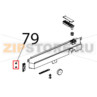 Tappo premi vetro interno Unox XBC 905 Tappo premi vetro interno Unox XBC 905Запчасть на деталировке под номером: 79