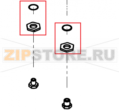 Screw connection for pipes on cover (sealing washer and nut) CONVOTHERM OES 10.10 Screw connection for pipes on cover (sealing washer and nut) CONVOTHERM OES 10.10Запчасть на сборочном чертеже под номером: I016Название запчасти на английском&nbsp;языке: Screw connection for pipes on cover (sealing washer and nut) CONVOTHERM OES 10.10