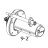 Internal rewinder spindle for peel-off module assy TSC MH341T
