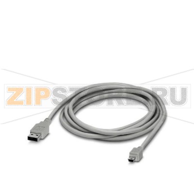 Соединительный USB-кабель: USB-штекер типа А на USB-штекер типа Mini-B длина: 3 m Phoenix Contact CABLE-USB/MINI-USB-3,0M 