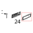 Cornice cruscotto C.T. Unox XBC 1005E
