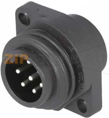 Разъем круглый, от -40 до +90°C, IP67 Hirschmann CA 6 GS 