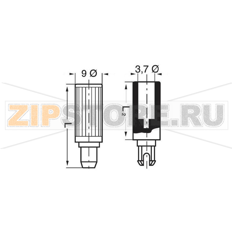 Ручка для потенциометра, чёрная, 1 шт Piher 5214 