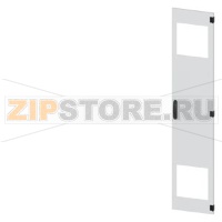 SIVACON, door, right, with cutout for filter fan, with ventilation openings H: 2000 mm, W: 400 mm, RAL 7035, Protection class 1 Siemens 8MF1040-2UT14-3BA2