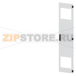 SIVACON, door, right, with cutout for filter fan, with ventilation openings H: 2000 mm, W: 400 mm, RAL 7035, Protection class 1 Siemens 8MF1040-2UT14-3BA2 