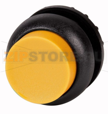 Головка кнопки с подсветкой, выступающие, без фиксации, желтая Eaton M22S-DLH-Y 
