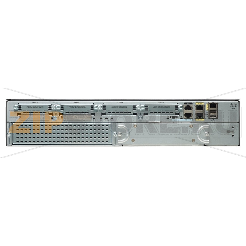 Маршрутизатор модульный 512 Мб, 3xGE, RJ-45, 4xEHWIC, 1xSM. SEC-NPE, VPN Cisco C2911R-VSEC/K9 