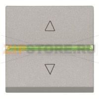 Механизм электронного выключателя жалюзи, двухмодульный, серебристый ABB 2CLA226120N1301