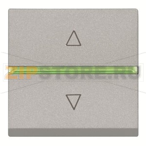 Механизм электронного выключателя жалюзи, двухмодульный, серебристый ABB 2CLA226120N1301 