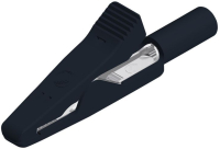Зажим 8 А, 30 В, тип: крокодил, черный Hirschmann MA 1 S SCHWARZ / BLACK